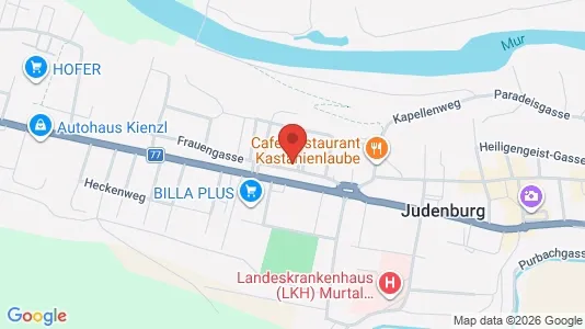 Apartments for rent i Judenburg - kort over placeringen