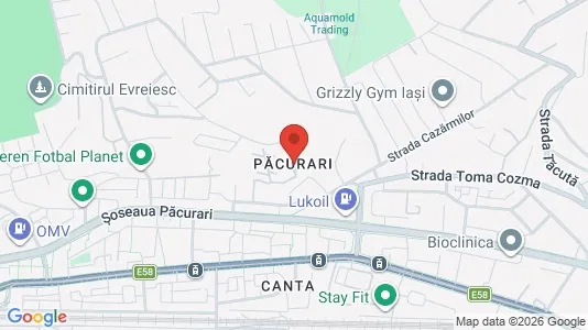 Apartments for rent i Iaşi - kort over placeringen