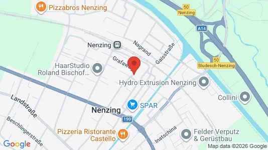 Apartments for rent i Nenzing - kort over placeringen