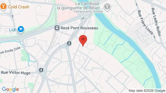Apartments for rent i Nantes - kort over placeringen