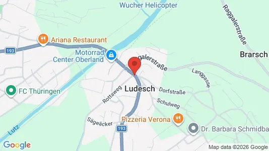 Apartments for rent i Ludesch - kort over placeringen