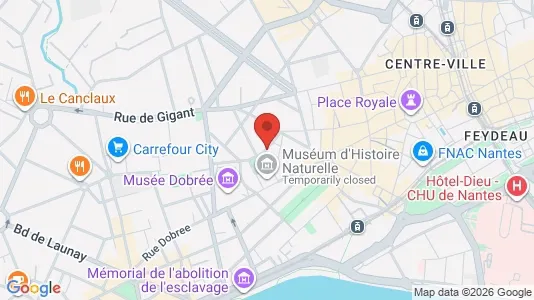 Apartments for rent i Nantes - kort over placeringen