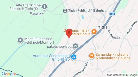 Apartments for rent i Feldkirch - kort over placeringen