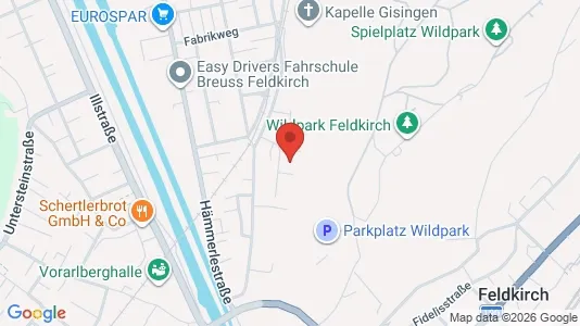 Apartments for rent i Feldkirch - kort over placeringen