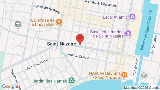 Apartments for rent i Saint-Nazaire - kort over placeringen