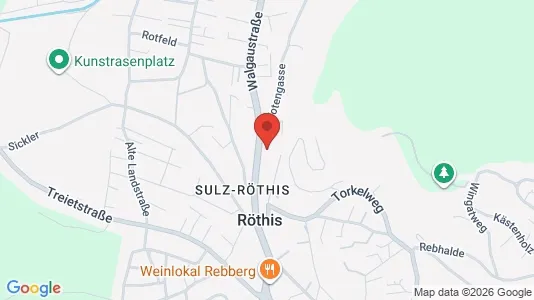 Apartments for rent i Röthis - kort over placeringen