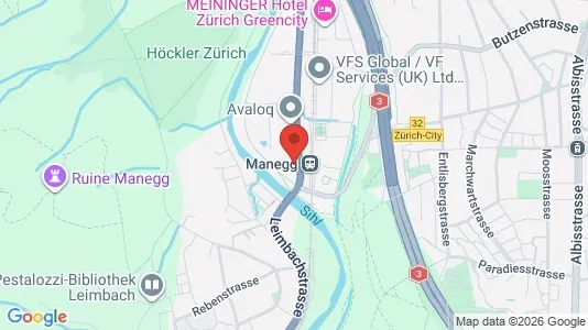Apartments for rent i Zürich District 2 - kort over placeringen