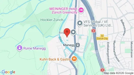 Apartments for rent i Zürich District 2 - kort over placeringen