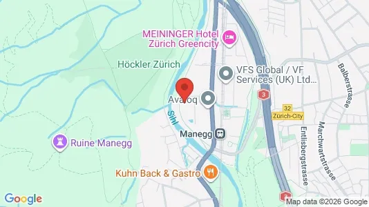 Apartments for rent i Zürich District 2 - kort over placeringen