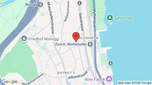 Apartments for rent i Zürich District 2 - kort over placeringen