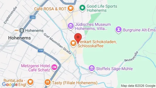 Apartments for rent i Hohenems - kort over placeringen