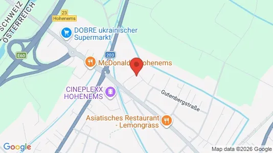 Apartments for rent i Hohenems - kort over placeringen