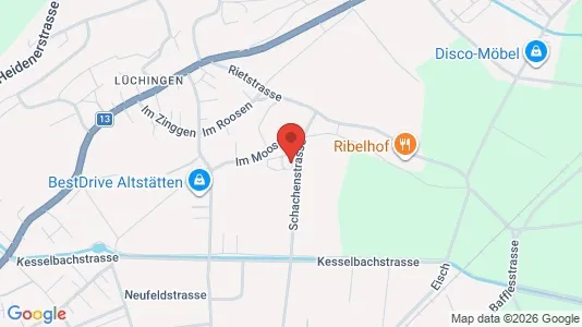Apartments for rent i Rheintal - kort over placeringen