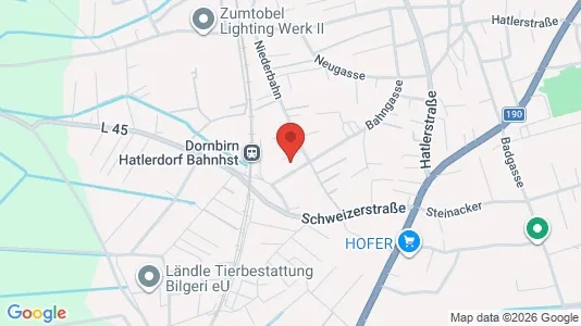 Apartments for rent i Dornbirn - kort over placeringen