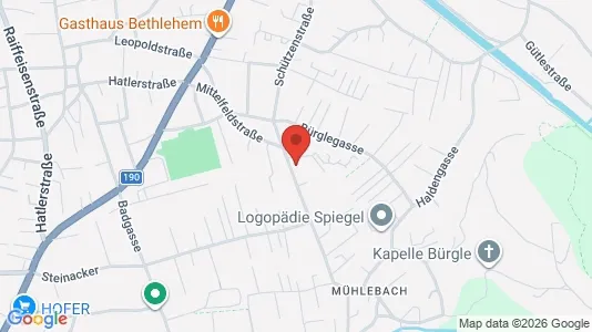 Apartments for rent i Dornbirn - kort over placeringen
