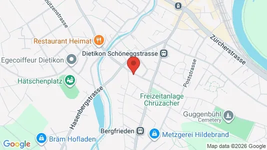 Apartments for rent i Dietikon - kort over placeringen
