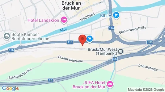 Apartments for rent i Bruck an der Mur - kort over placeringen