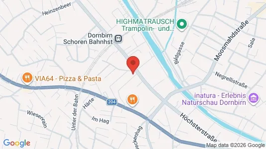 Apartments for rent i Dornbirn - kort over placeringen