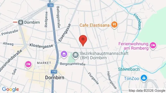 Apartments for rent i Dornbirn - kort over placeringen