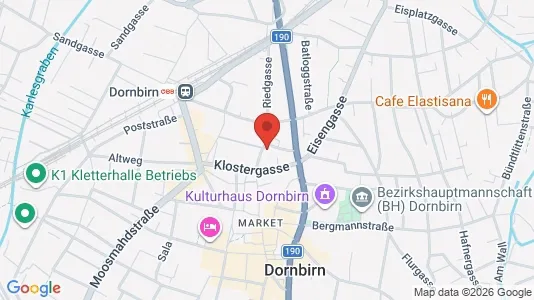 Apartments for rent i Dornbirn - kort over placeringen
