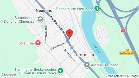 Rooms for rent i Baden - kort over placeringen