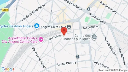 Apartments for rent i Angers - kort over placeringen