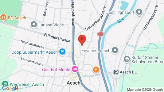 Apartments for rent i Arlesheim - kort over placeringen