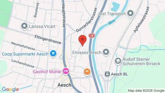 Apartments for rent i Arlesheim - kort over placeringen