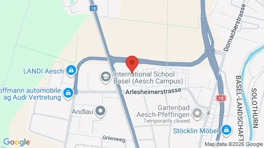 Apartments for rent i Arlesheim - kort over placeringen