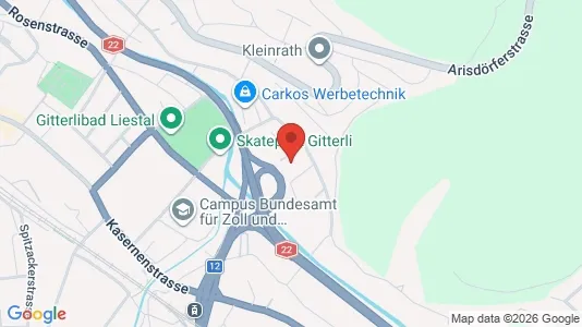 Apartments for rent i Liestal - kort over placeringen