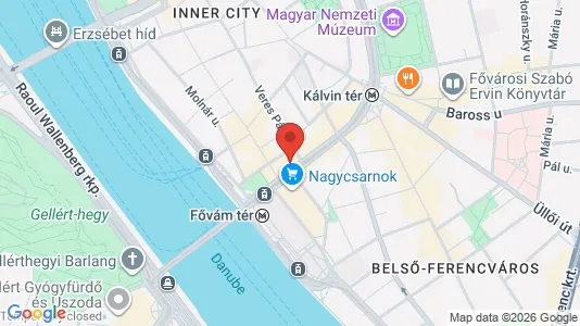Apartments for rent i Budapest Ferencváros - kort over placeringen