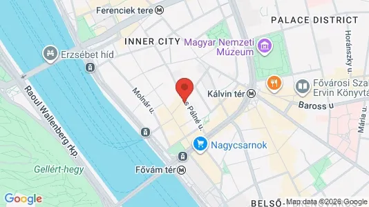 Apartments for rent i Budapest Belváros-Lipótváros - kort over placeringen