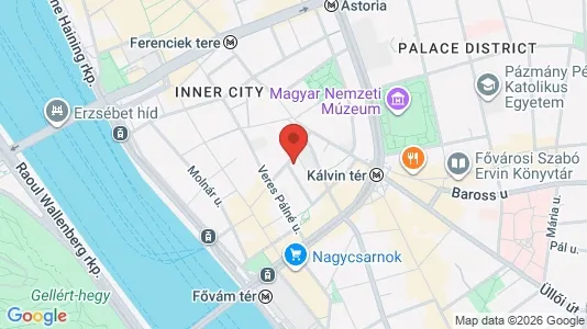 Apartments for rent i Budapest Belváros-Lipótváros - kort over placeringen