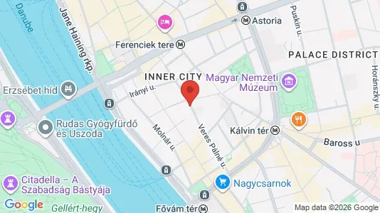 Apartments for rent i Budapest Belváros-Lipótváros - kort over placeringen