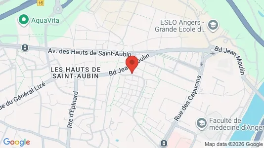 Apartments for rent i Angers - kort over placeringen