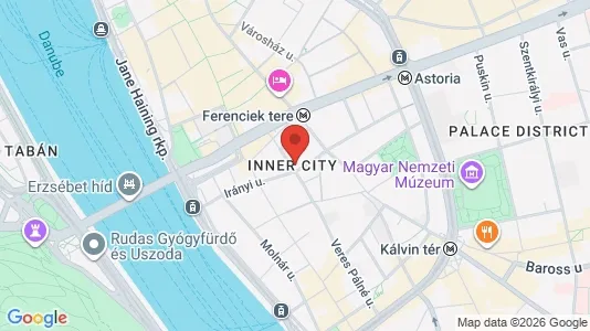 Apartments for rent i Budapest Belváros-Lipótváros - kort over placeringen