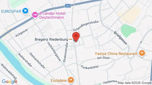 Apartments for rent i Bregenz - kort over placeringen