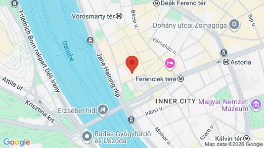 Apartments for rent i Budapest Belváros-Lipótváros - kort over placeringen