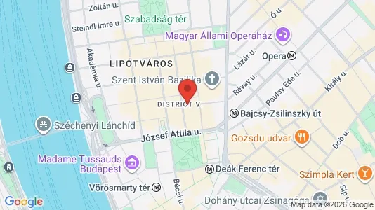 Apartments for rent i Budapest Belváros-Lipótváros - kort over placeringen