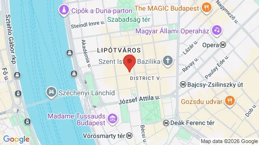 Apartments for rent i Budapest Belváros-Lipótváros - kort over placeringen