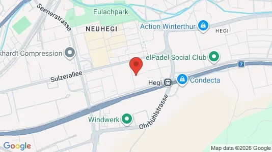 Apartments for rent i Winterthur - kort over placeringen