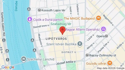 Apartments for rent i Budapest Belváros-Lipótváros - kort over placeringen