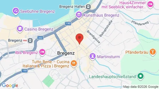 Apartments for rent i Bregenz - kort over placeringen
