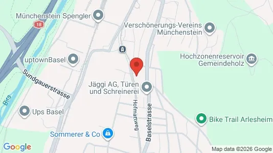 Apartments for rent i Arlesheim - kort over placeringen
