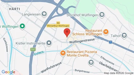 Rooms for rent i Winterthur - kort over placeringen