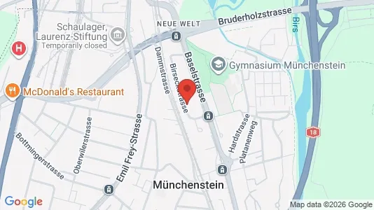 Apartments for rent i Arlesheim - kort over placeringen