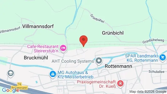 Apartments for rent i Rottenmann - kort over placeringen