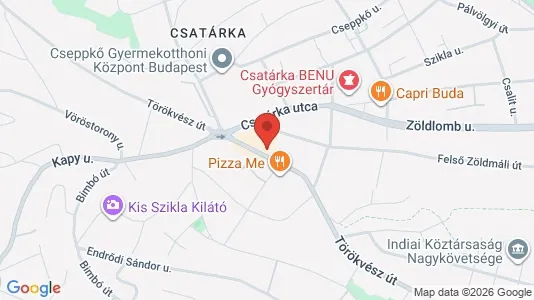 Apartments for rent i Budapest Rákosmente - kort over placeringen