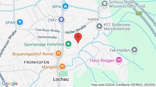 Apartments for rent i Bregenz - kort over placeringen