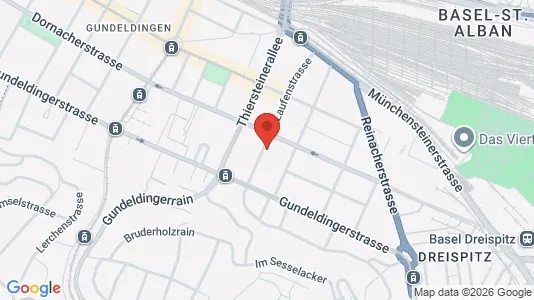 Apartments for rent i Basel-Stadt - kort over placeringen